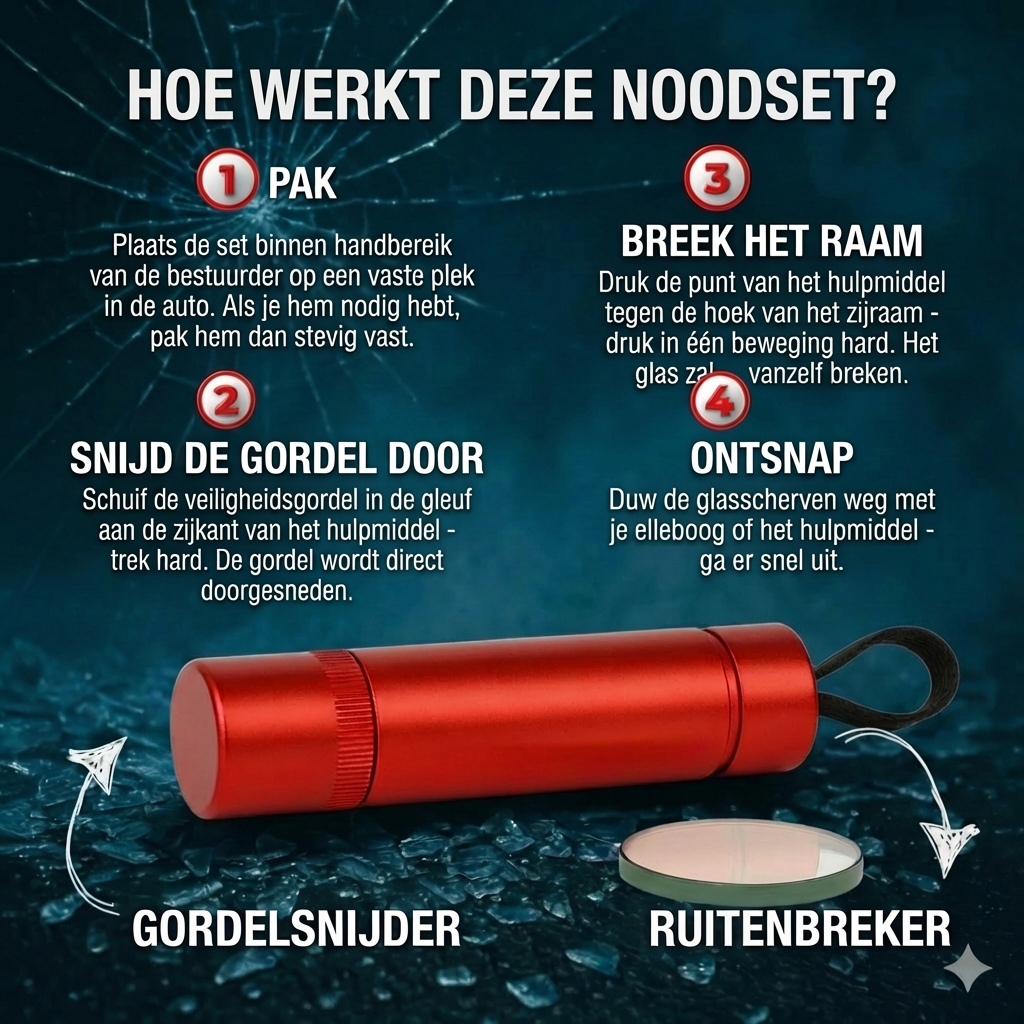 HopeHammer | Noodhamer voor Auto-ontsnapping